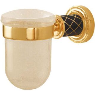 Стакан для зубных щёток Boheme Murano 10904-B-G золото/чёрный